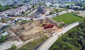 Erdarbeiten Wohnanlage Auf Mont Apartments in Wincheringen von Zenz Massivhaus